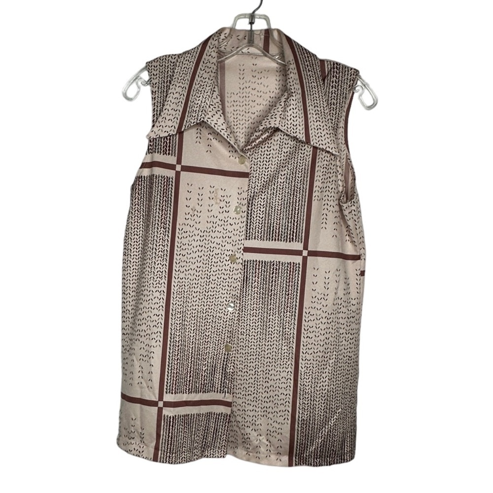 Vintage Polyester‎ Sleeveless Shirt